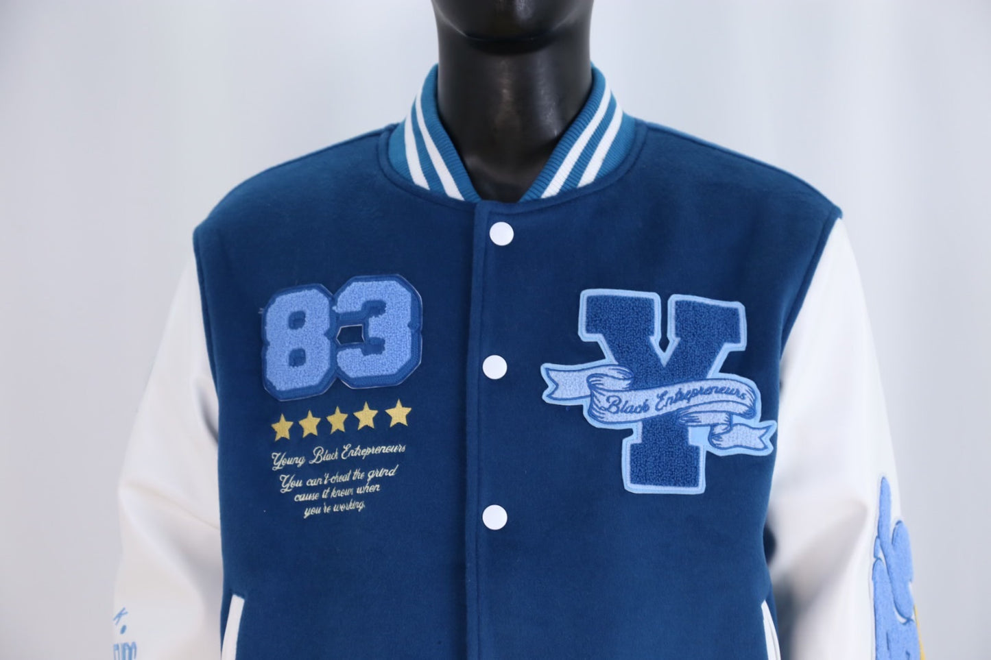 YBE Varsity Jacket - Blue