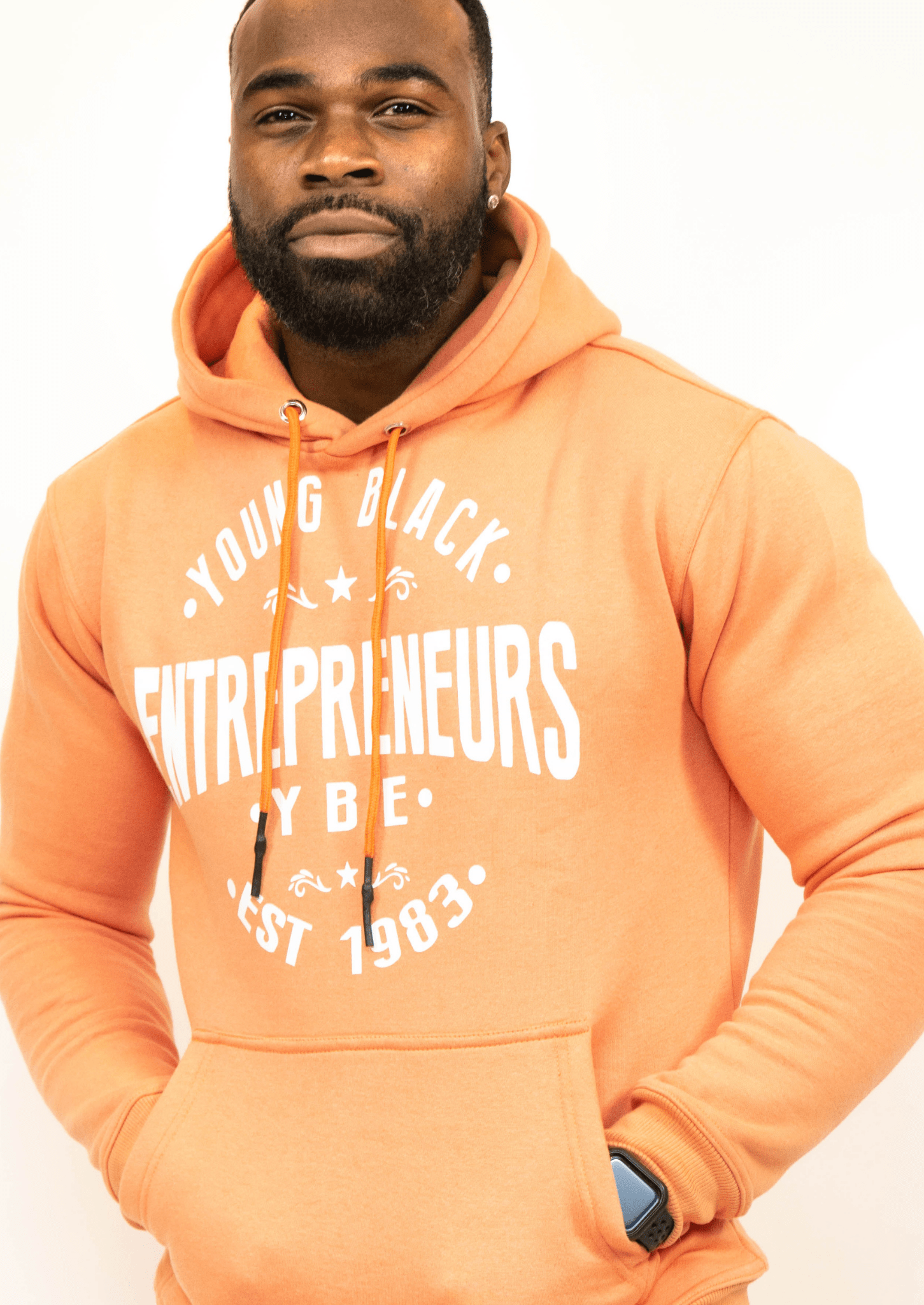 Peach YBE Hoodie Ybeapparelchicago.com 